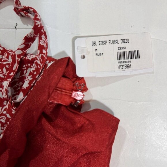 HYFVE HYFVE HYFVE Double‎ Strap Floral Backless Dress Women's Medium Rust NEW - Picture 11 of 16